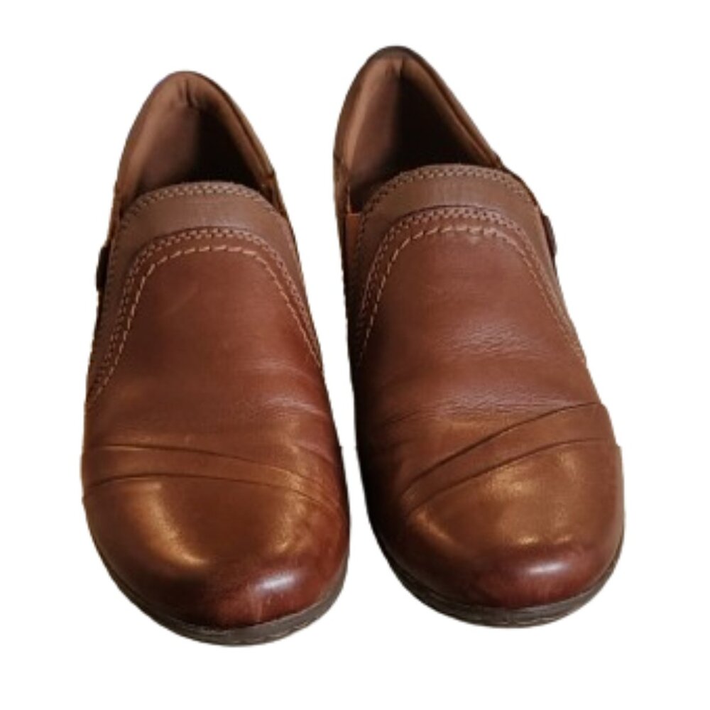 Cobb Hill Laurel Bootie Slip on Brown Leather Size 7.5